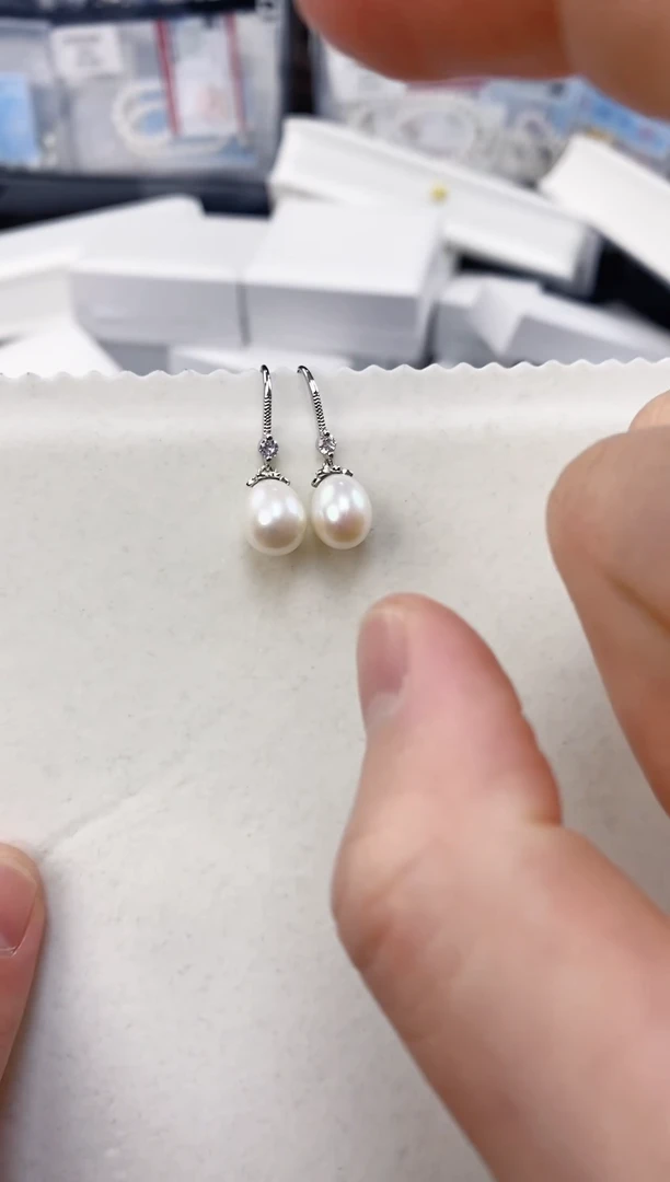 未镶嵌耳饰淡水珍珠ED1048