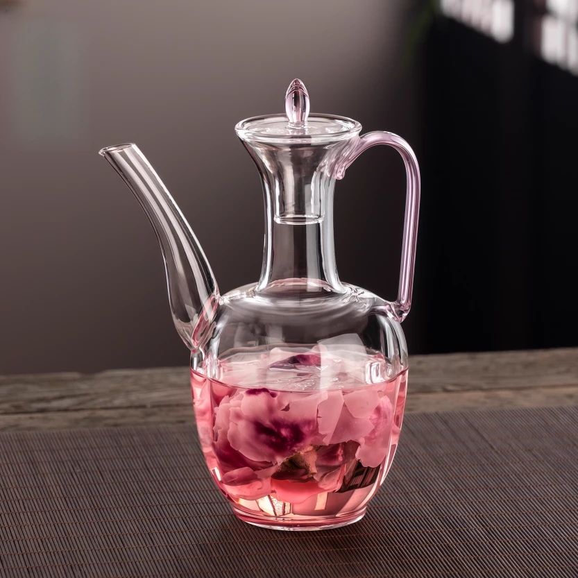 玻璃壶仿宋执壶贵妃壶烧水壶耐高温煮茶器电陶炉家用茶壶国潮风