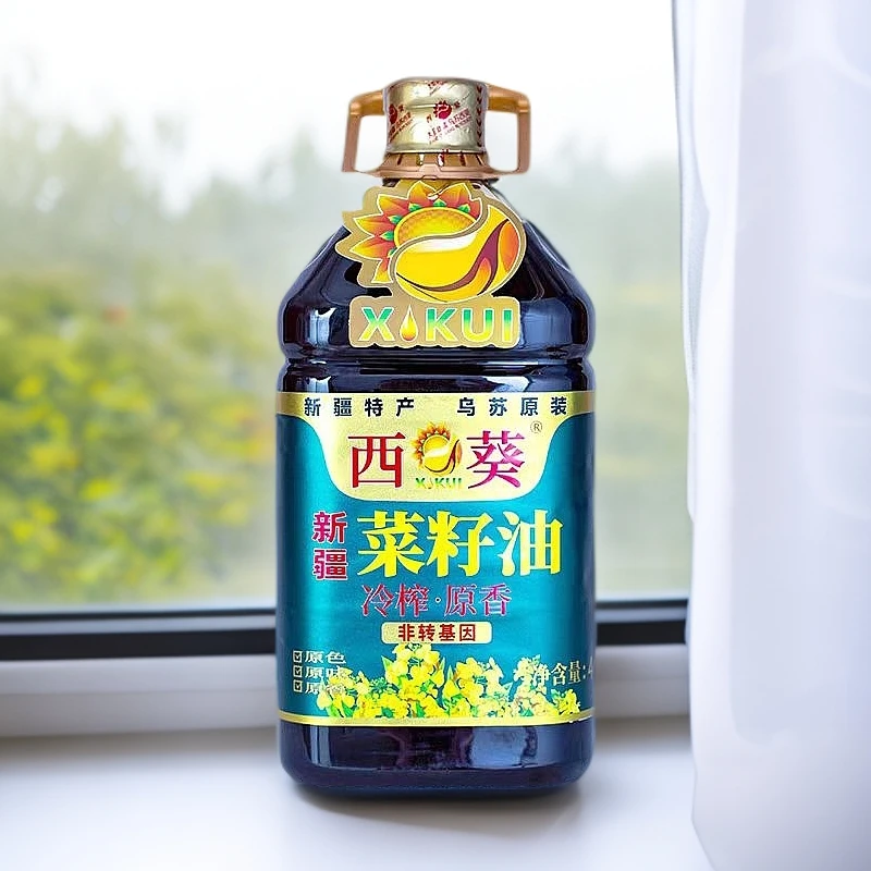 新疆西葵冷榨菜籽油4L