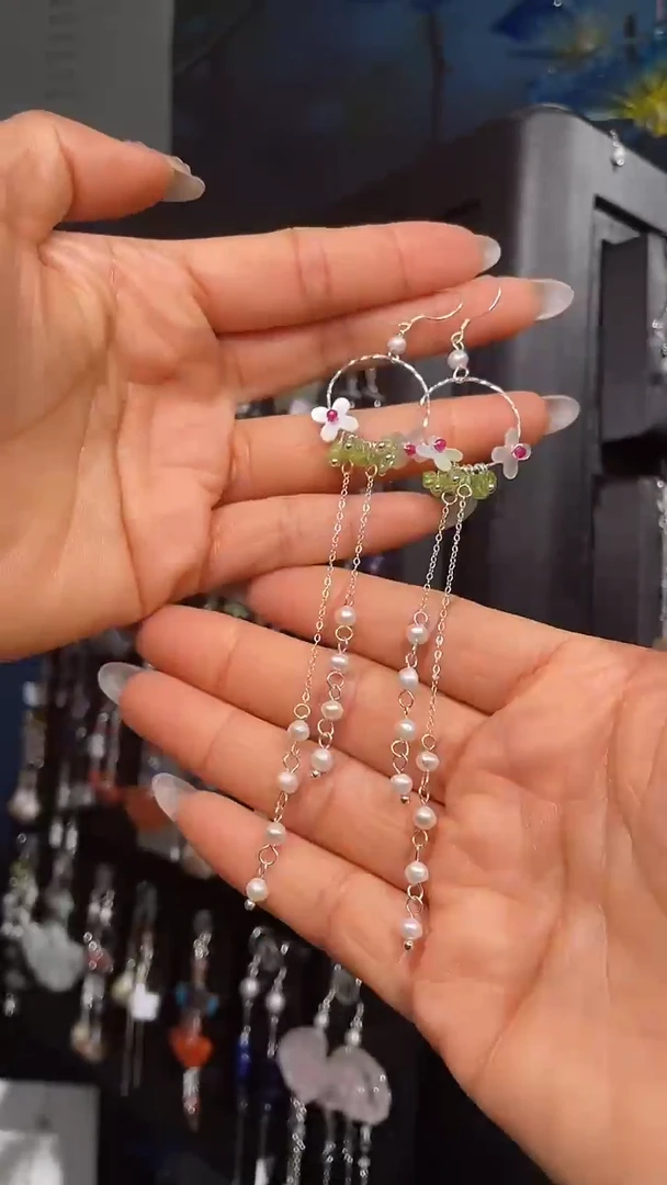 银S925镶嵌耳饰紫晶周*周育