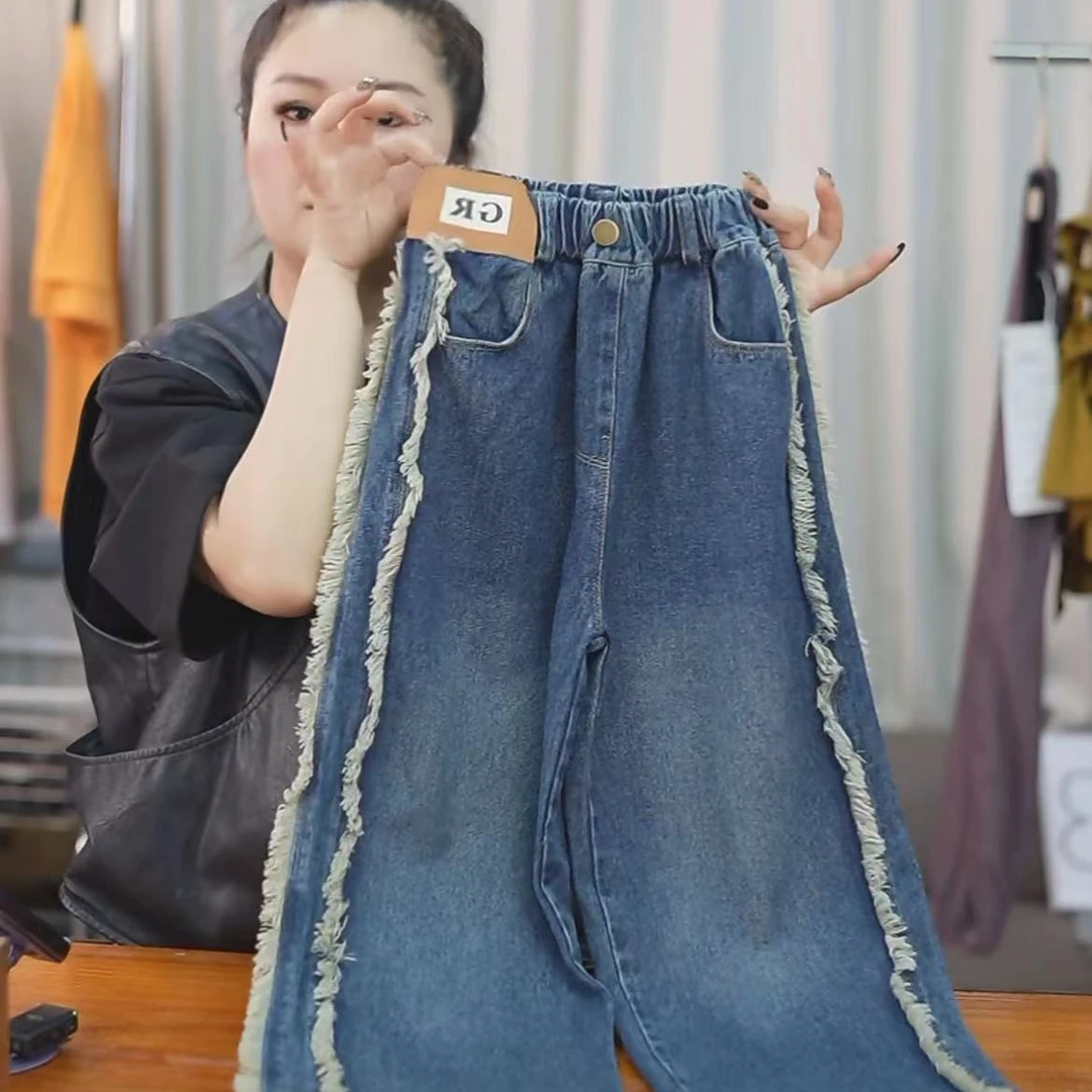 404026《现》优选韩版儿童休闲舒适时尚洋气日常牛仔裤