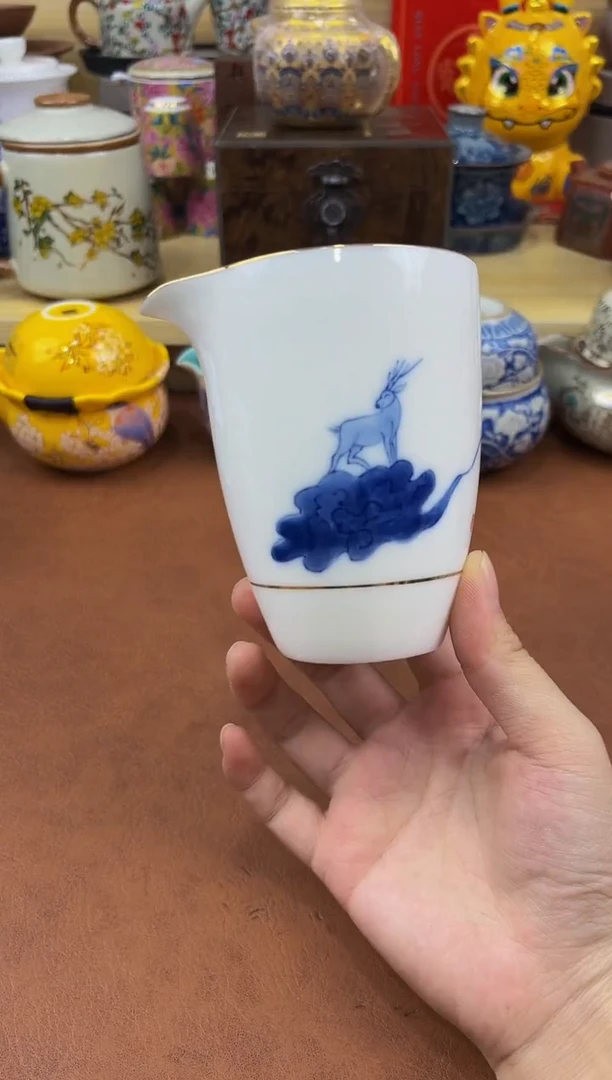 陶瓷茶具摆件旅行套组