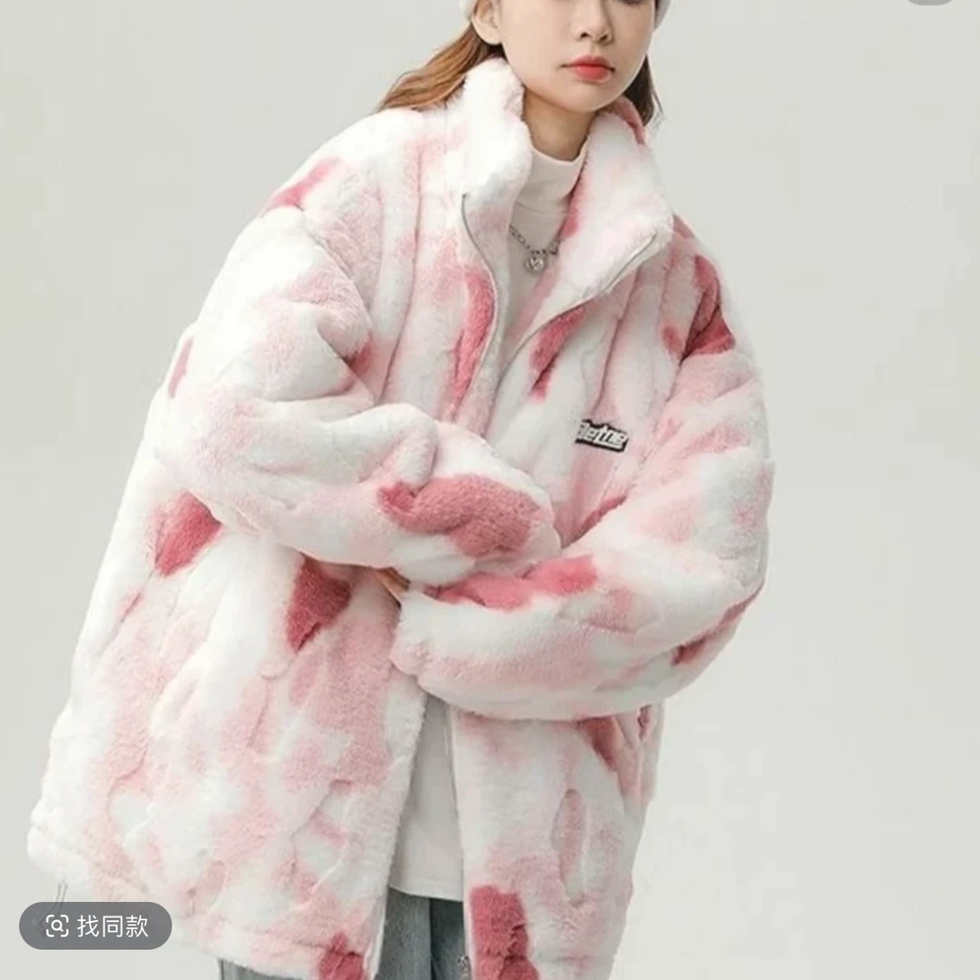 丽莎现货 源头工厂韩版女装简约百搭加绒加厚学生必备毛毛衣外套