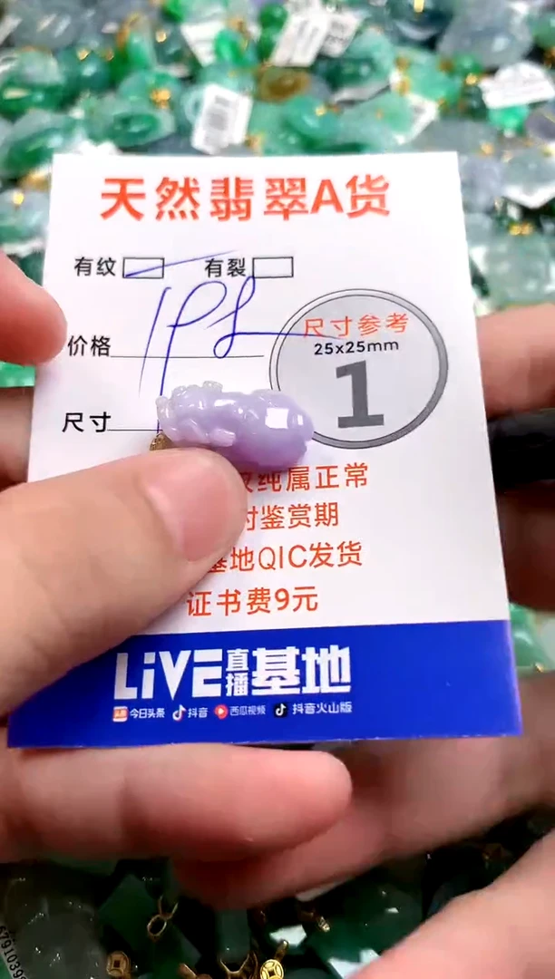 颈饰18K金镶嵌翡翠1020039375