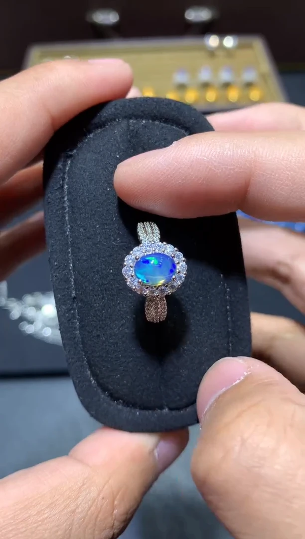 未镶嵌欧泊戒指W81（多样性发货发其一）