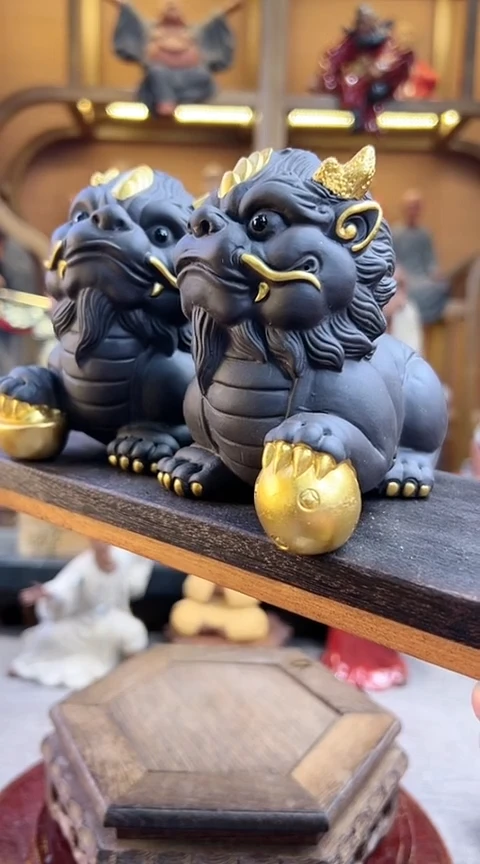 紫砂茶宠器闵茶宠摆件