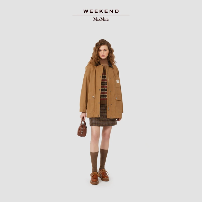 【琥珀流光】Weekend MaxMara 25秋新品棉帆布保暖棉服5486055206&