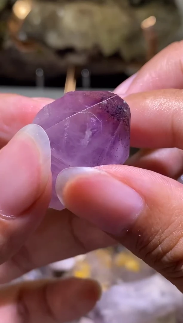 未镶嵌珠宝半成品水晶69号 紫花园水晶