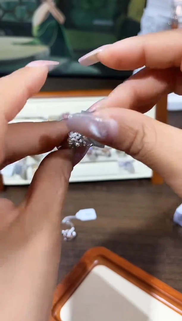 【闪购商品】水晶戒指银S925镶嵌定制