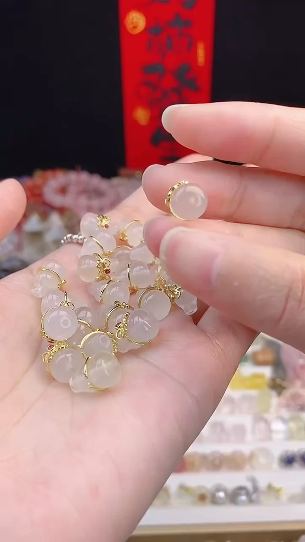 【闪购商品】水晶配件未镶嵌白玛葫芦一个装