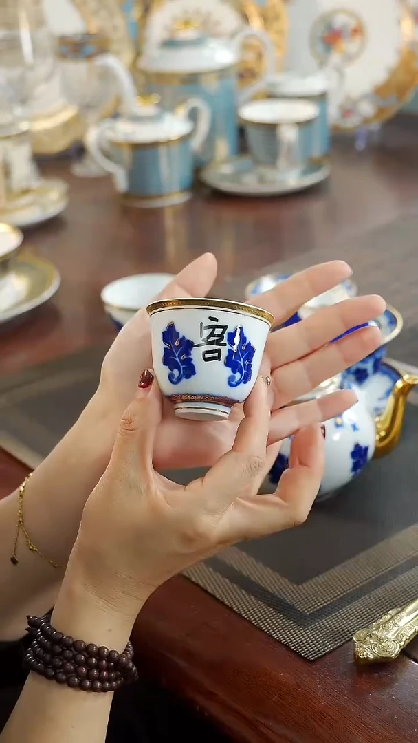 瓷片客人杯