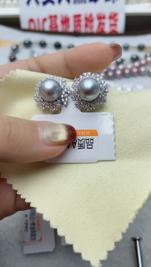 【闪购商品】海水珍珠耳饰银S925镶嵌W68