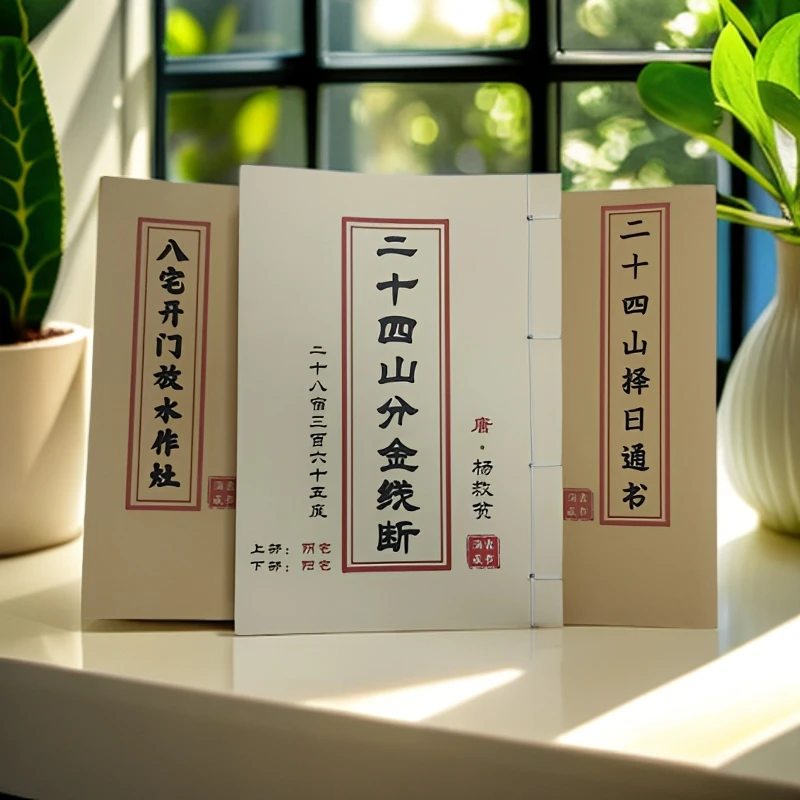 3本套装 二十四山择日通书八宅开门放水作灶二十四山分金线断古籍