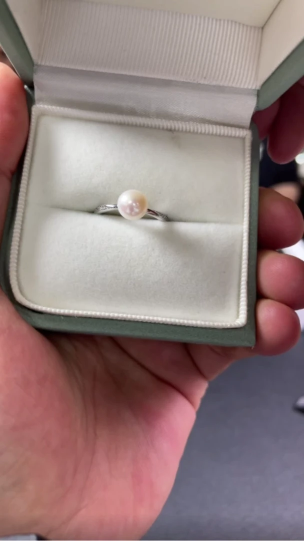 戒指银S925镶嵌淡水珍珠-11376-E35-多样性发其一