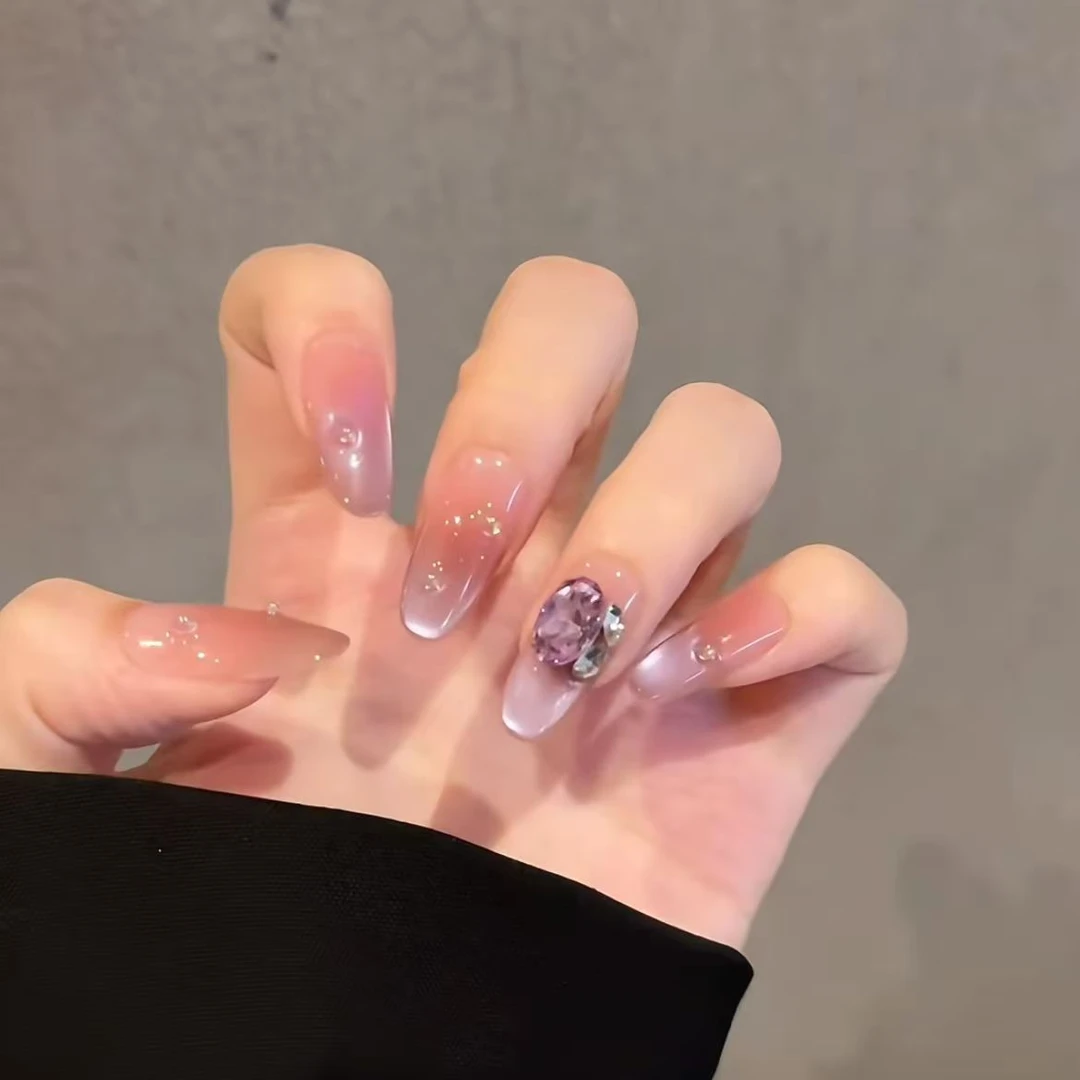 【A61梦幻紫晶】穿戴甲可拆卸