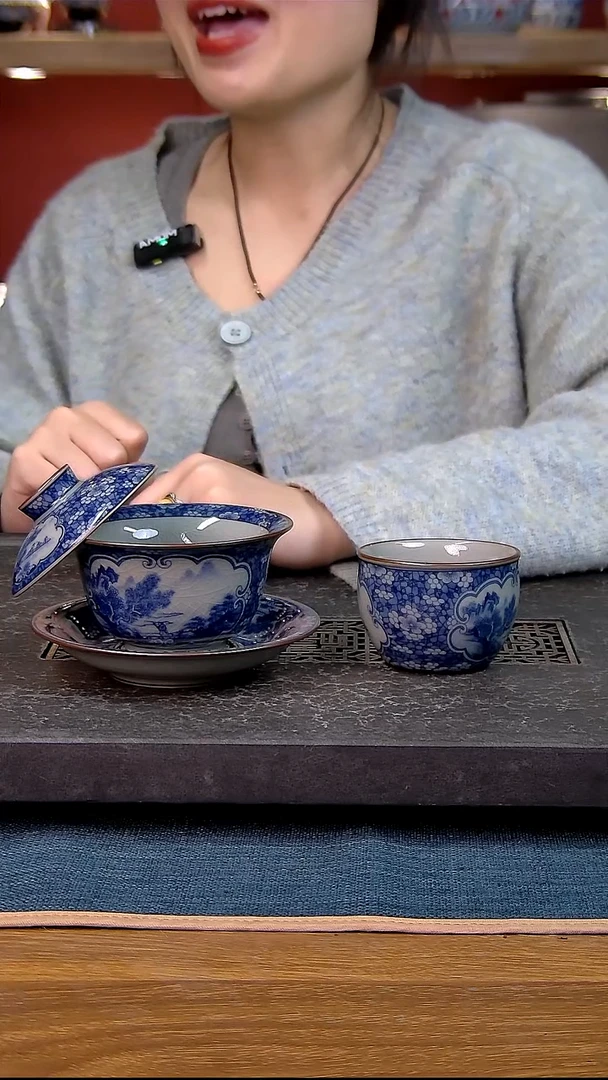 简装家用款2件套 老陶泥开片纹陶瓷茶具