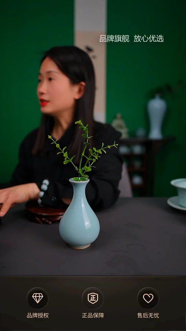 【闪购商品】一级天青小玉壶春