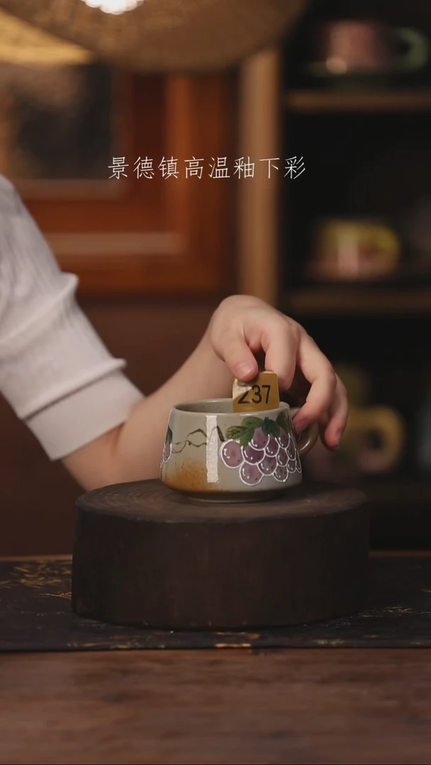 陶瓷景德镇高温釉下手绘陶瓷237