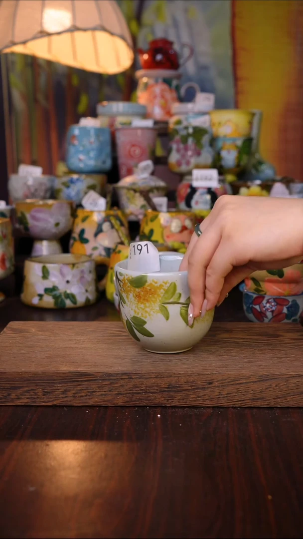 摆件泥垚手作 景德镇手工手绘陶瓷器物