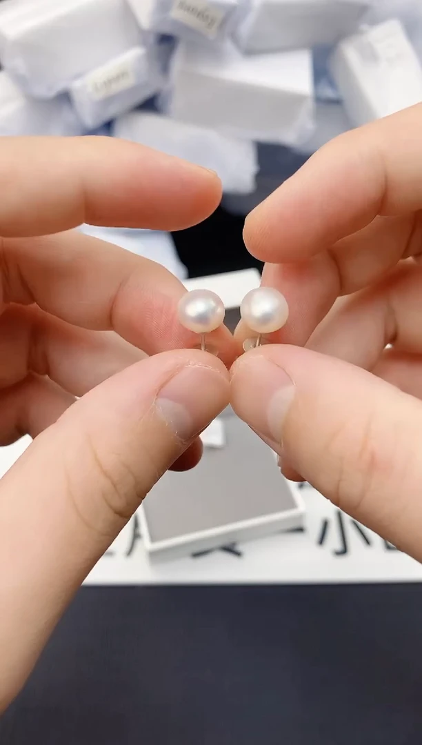 未镶嵌耳饰淡水珍珠ed1070