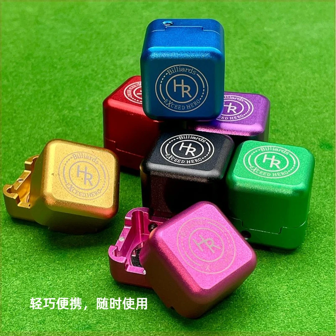 【年底福利】HR金属台球巧克夹强磁盒黑8枪粉夹巧克粉夹方形粉盒