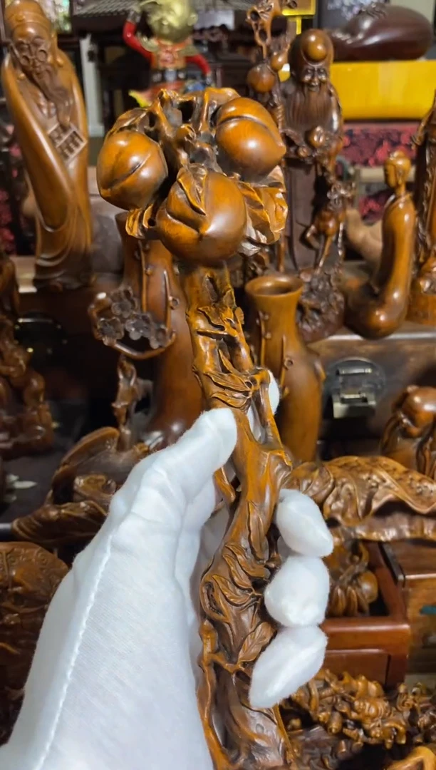 木小叶黄杨摆件如意