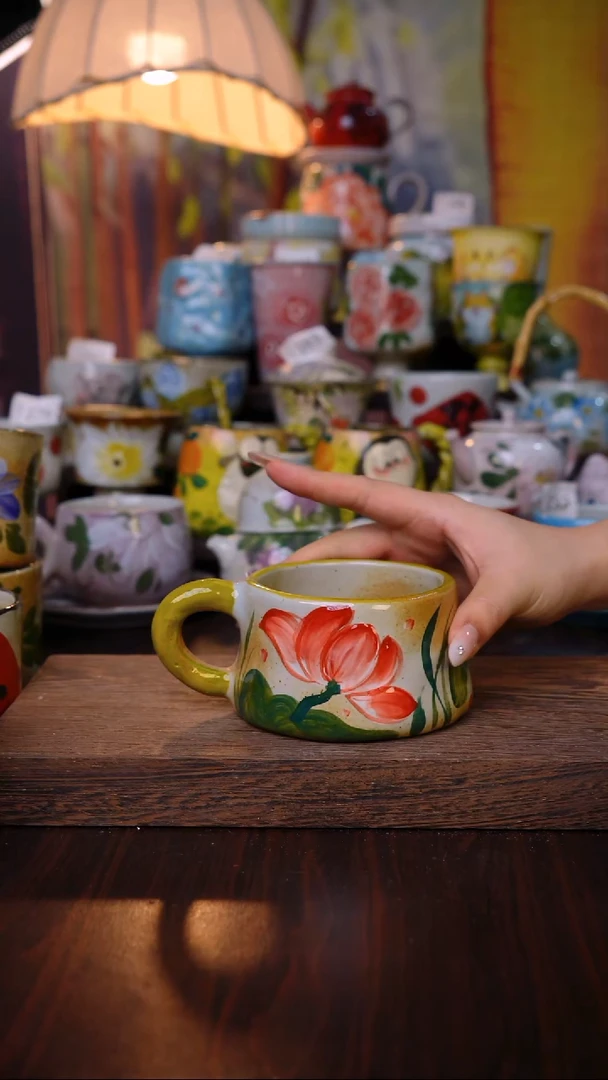 杯子泥垚手作 景德镇手工手绘陶瓷器物