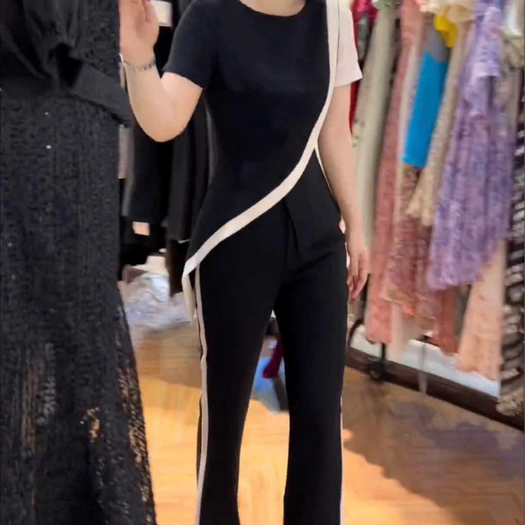 2025年夏季新款时尚百搭显瘦韩版套装女y7897