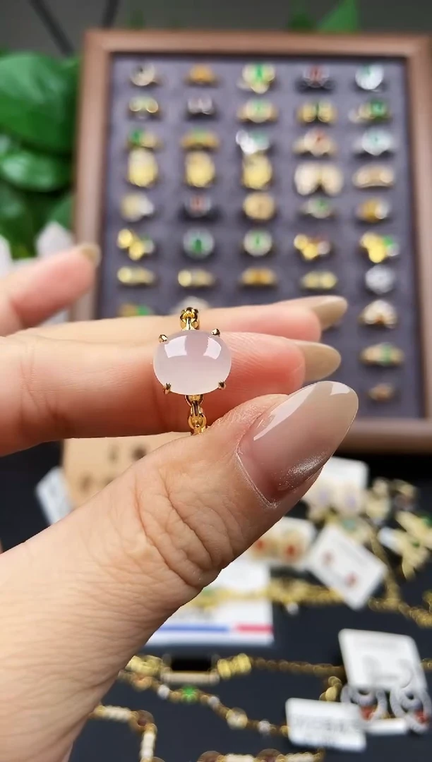 银S925镶嵌戒指翡翠12