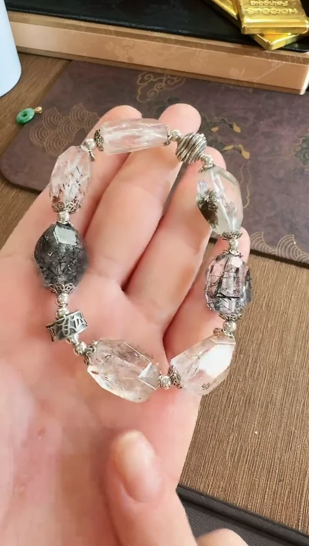 手串银S925镶嵌水晶手串