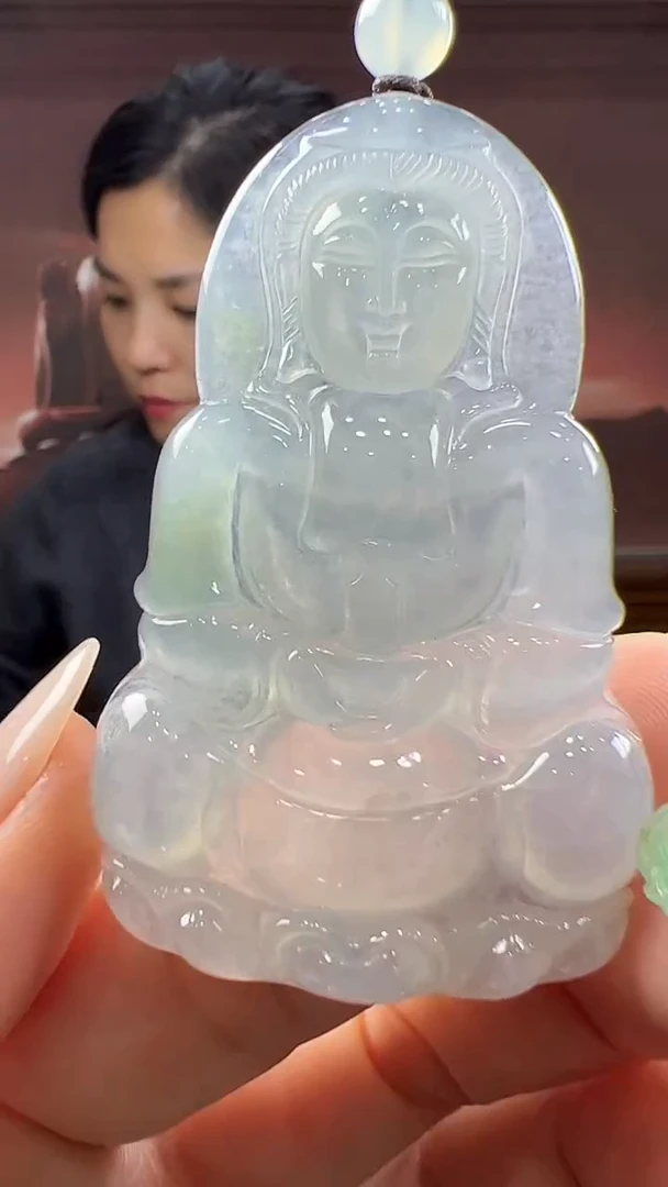 未镶嵌挂件翡翠观音