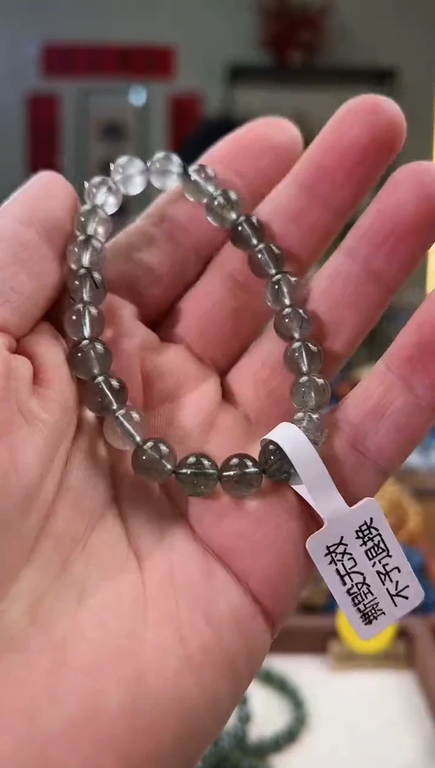 【闪购商品】发晶手串未镶嵌8mm绿发晶