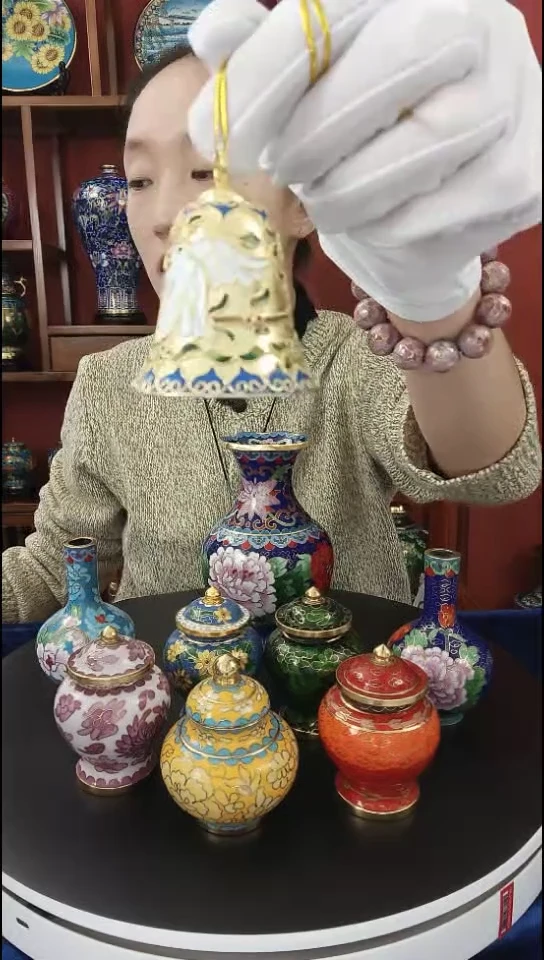 非遗景泰蓝 好运铃 2寸 铃铛一响 黄金万两