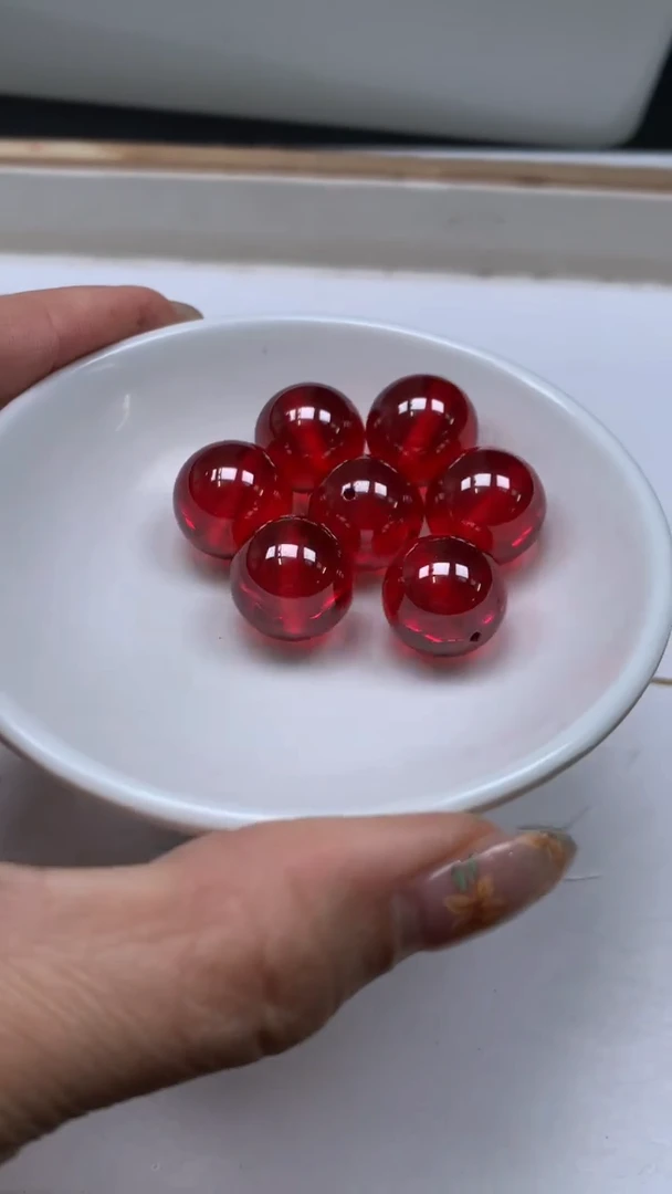 未镶嵌天然锆石散珠A2056红锆石16mm 1个15元