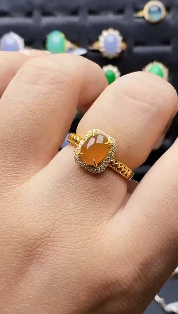 银S925镶嵌戒指翡翠2099