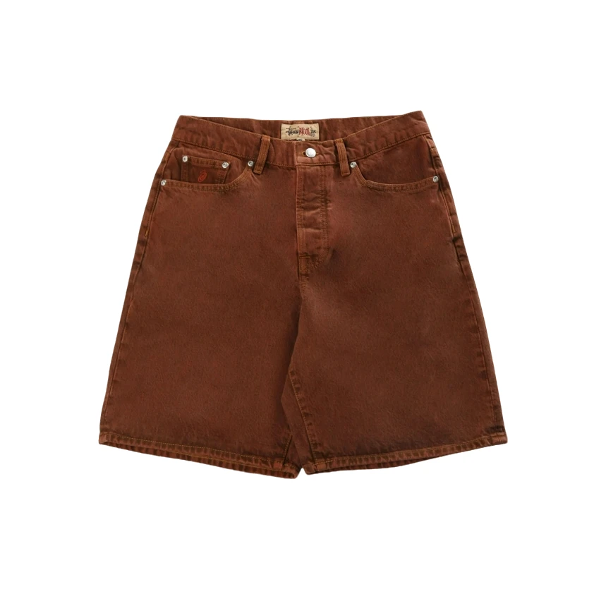 Stussy斯图西丹李系列 休闲宽松牛仔五分男士短裤 112296 CLAY