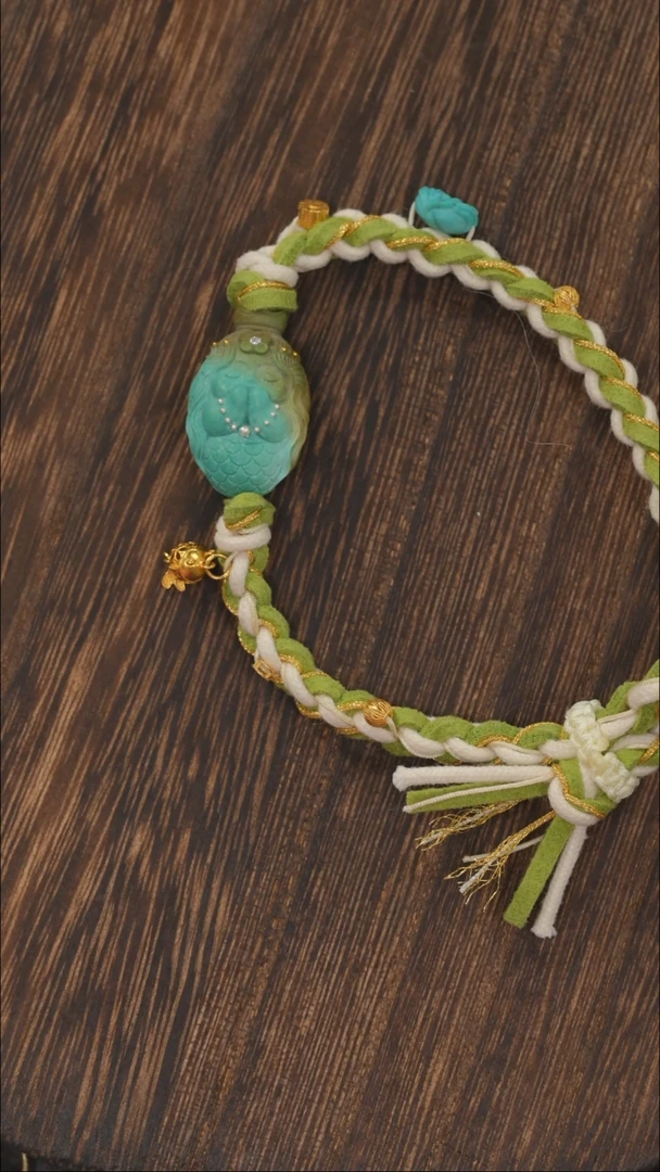 【闪购商品】绿松石手绳18K金镶嵌1