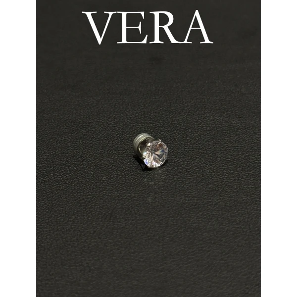 铜合金耳饰 CNC精工磁吸耳骨夹耳环简约耳钉高级气质小众VERA1049