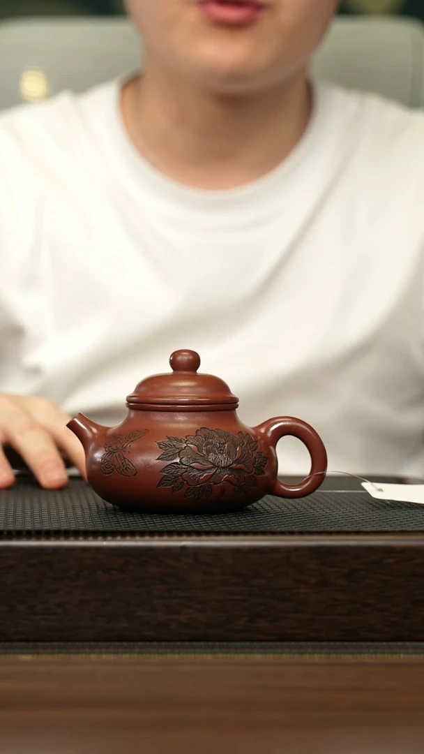 茶壶紫砂宜兴原矿 手工 紫砂壶容量200CC