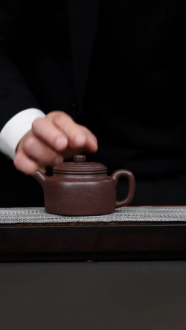 茶壶紫砂桃花泥德钟