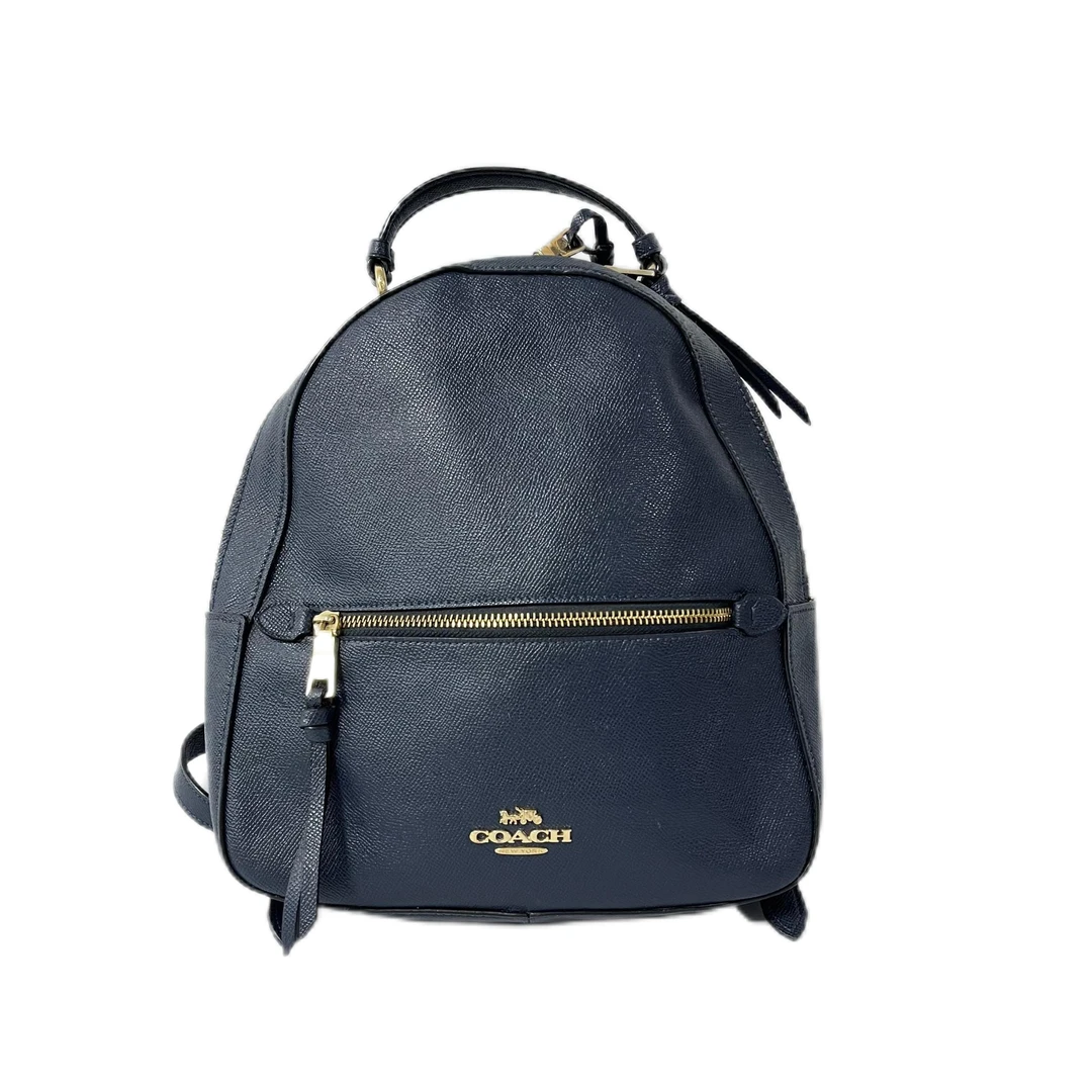 95新 COACH/蔻驰 藏蓝色全皮双肩背包 AF-2328-D