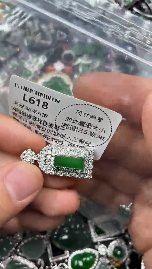 颈饰未镶嵌翡翠L618吊坠