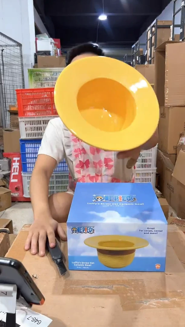 瓷片原盒海贼王草帽碗