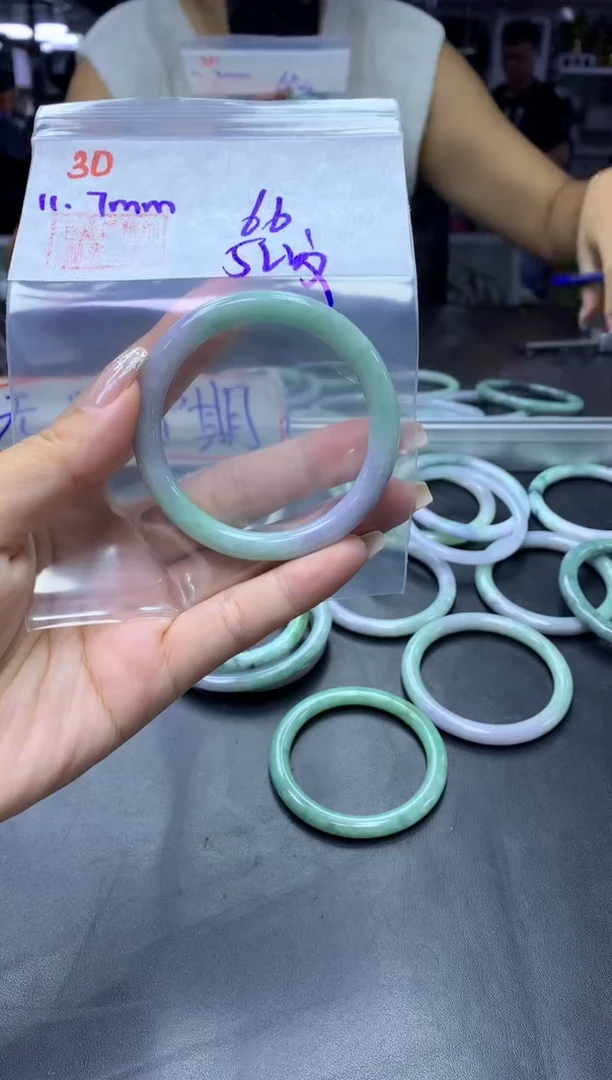 未镶嵌定制翡翠30手镯52纹+66元+拍一发一