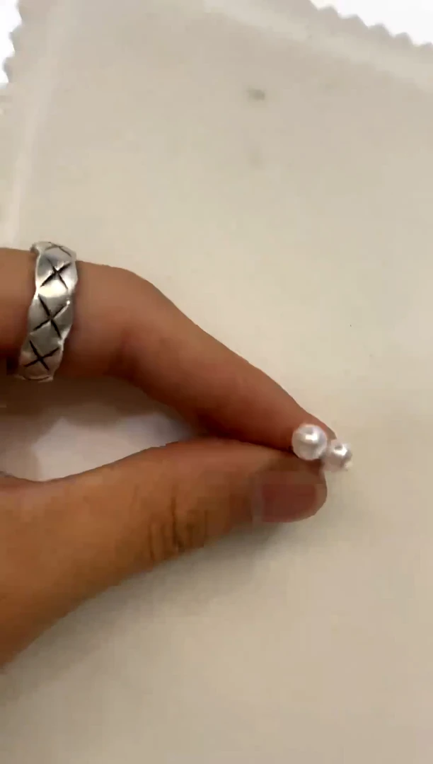 银S925镶嵌耳饰海水珍珠