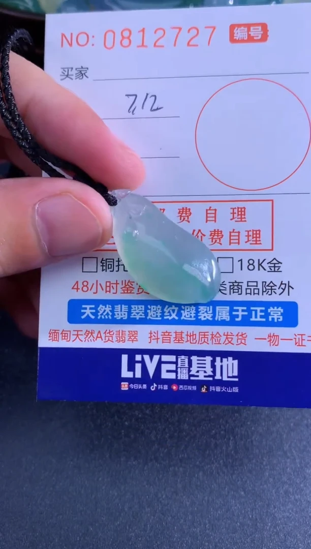 翡翠未镶嵌颈饰天然A货翡翠