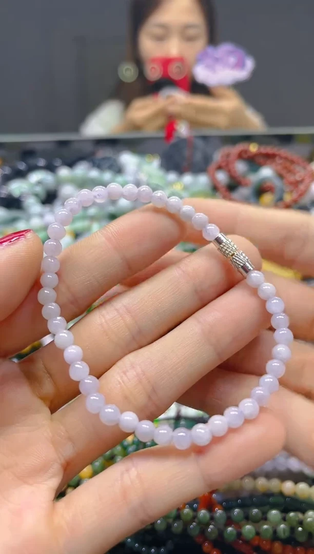 颈饰未镶嵌翡翠4MM/N/翡翠A货，一件也是批发价