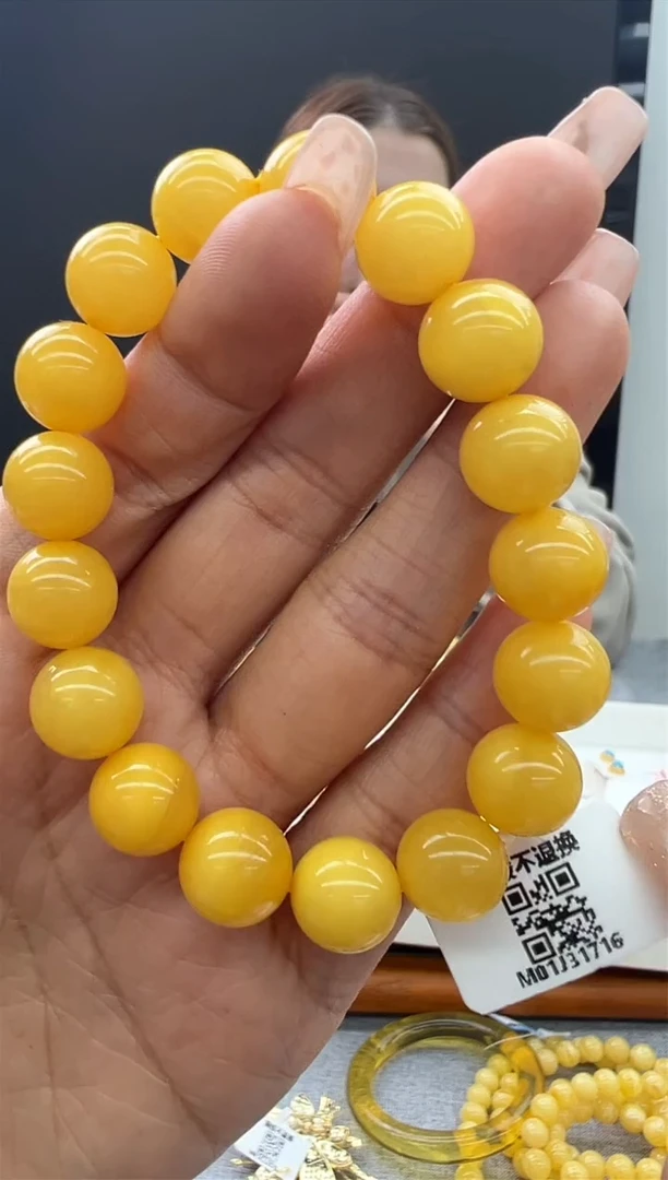 【闪购商品】琥珀手链未镶嵌104秒拍号
