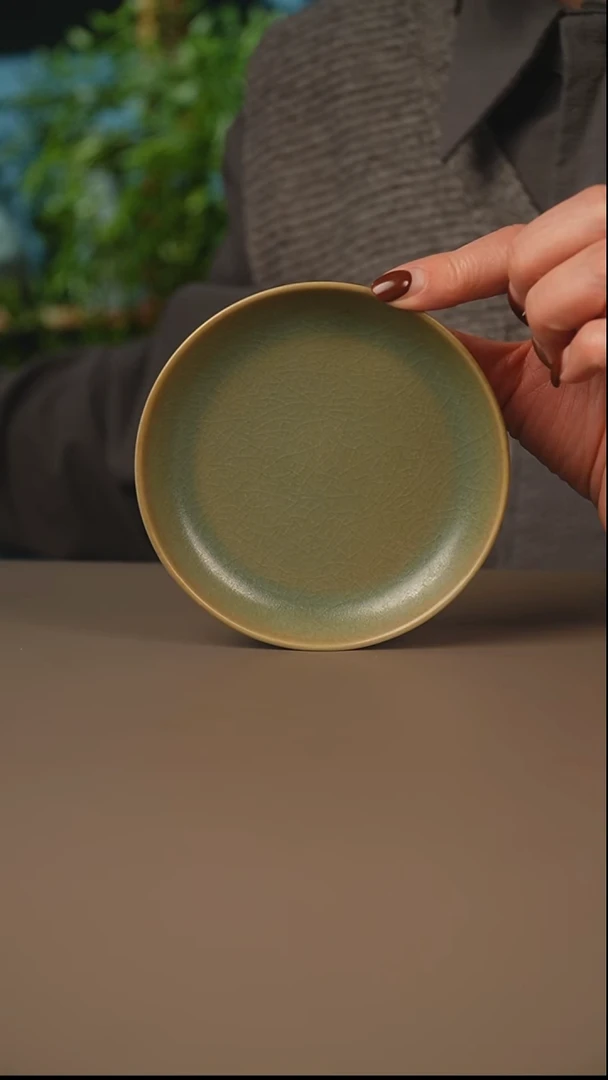 柴烧青绿丰华碟一级