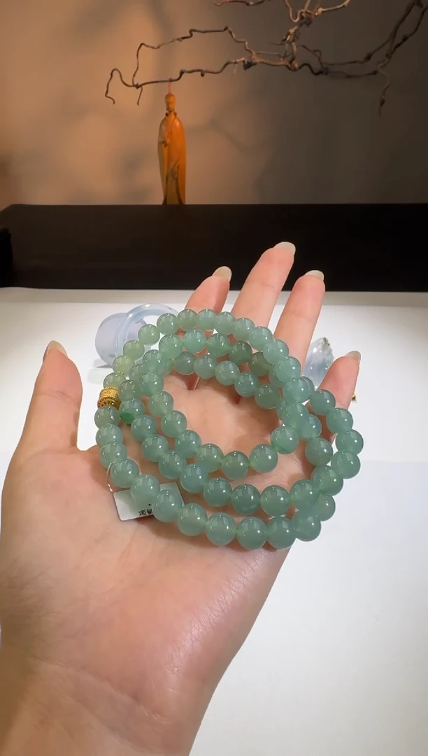 【闪购商品】翡翠手串未镶嵌【鑫鑫】银珠小于0.5